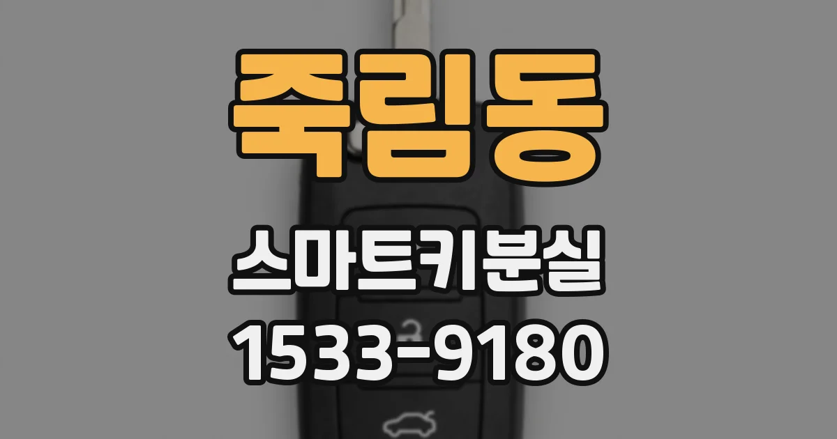 죽림동 스마트키분실