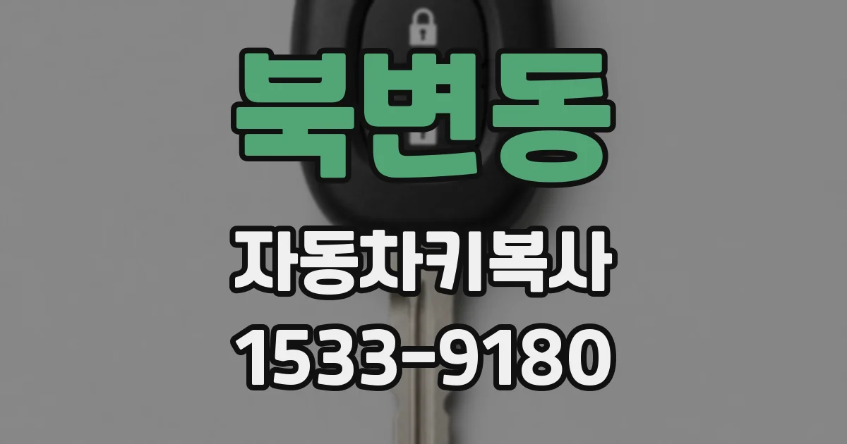 북변동 자동차키복사