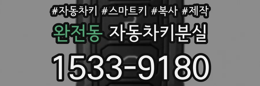 완전동 자동차키분실