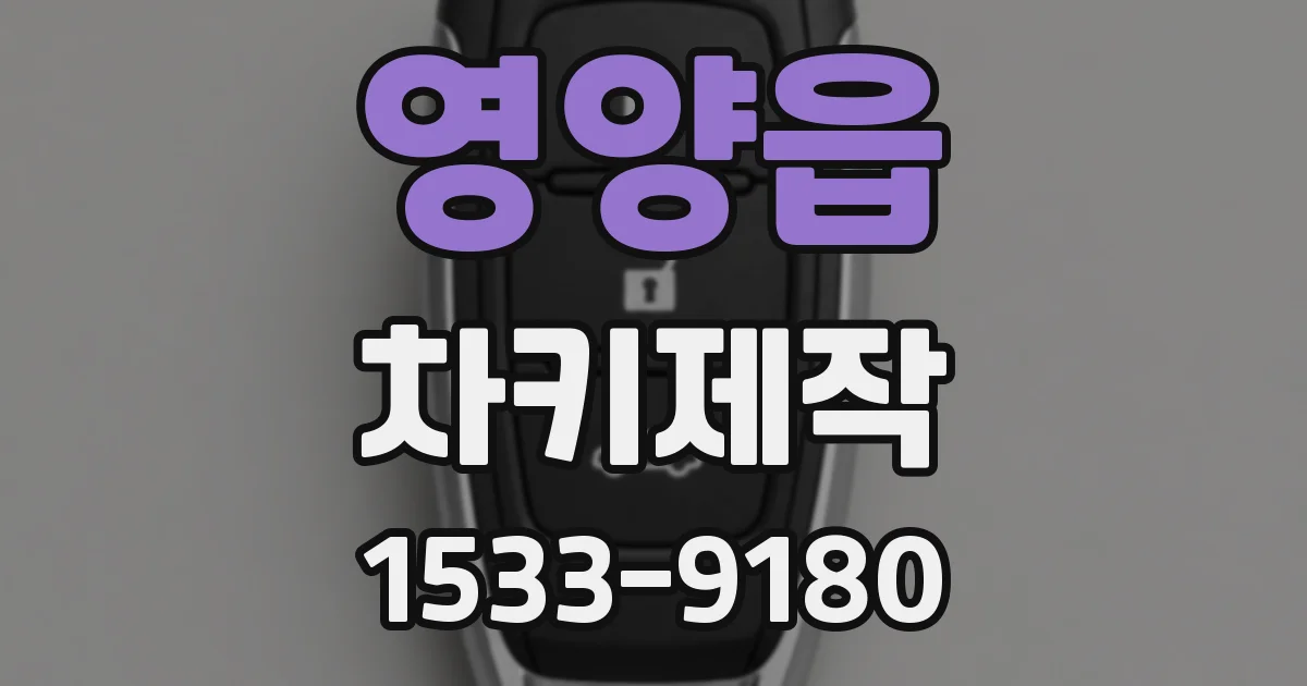 영양읍 차키제작