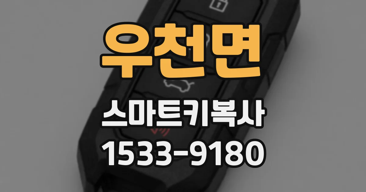 우천면 스마트키복사