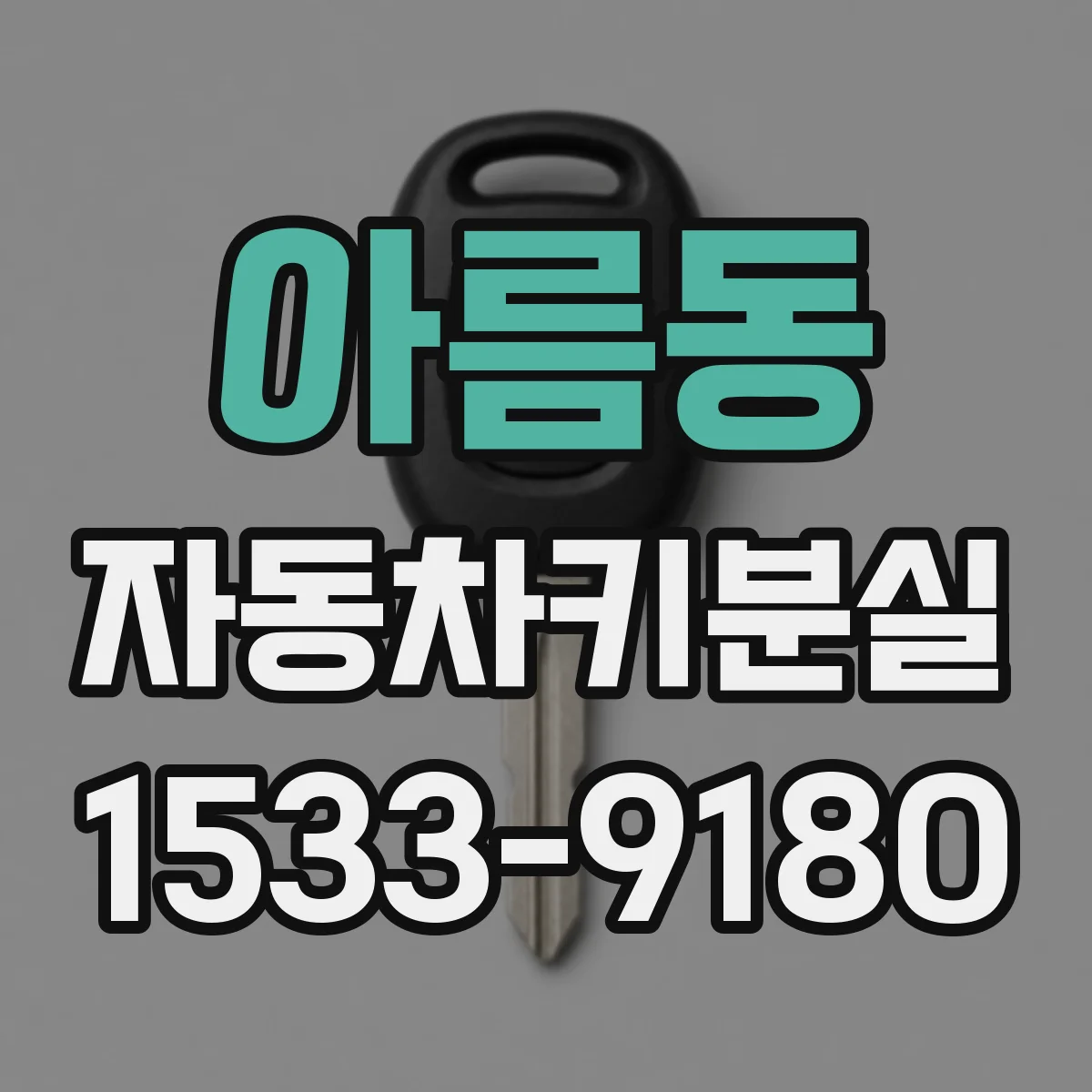 아름동 자동차키분실