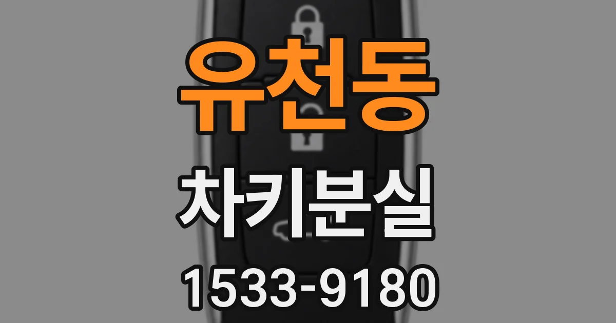 유천동 차키분실