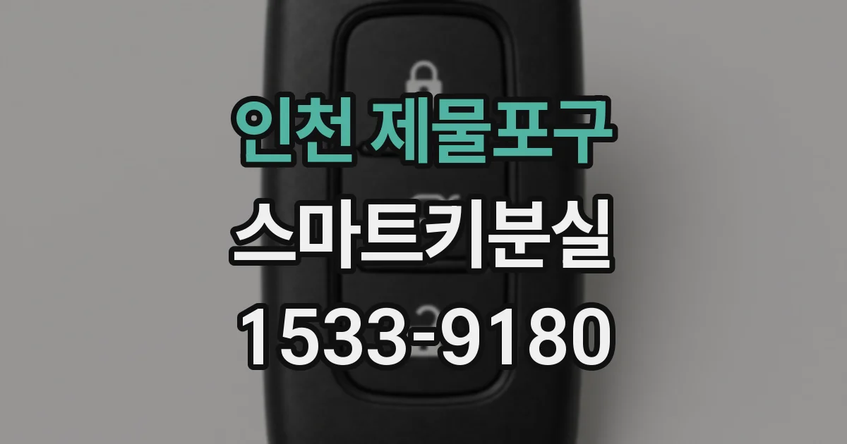 인천 제물포구 스마트키분실