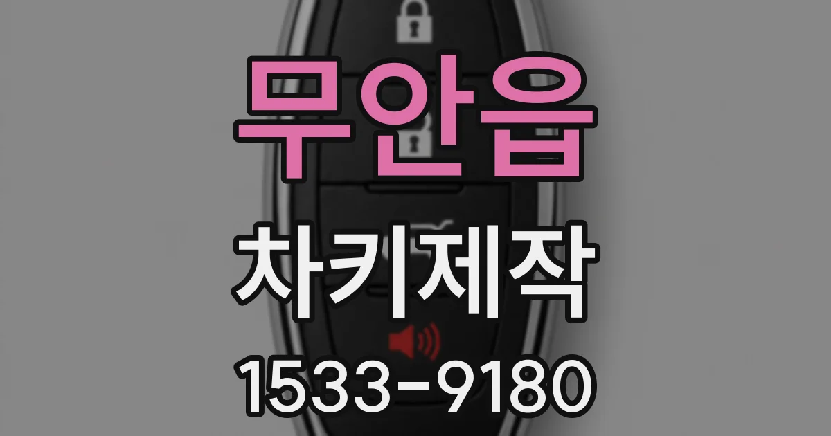 무안읍 차키제작