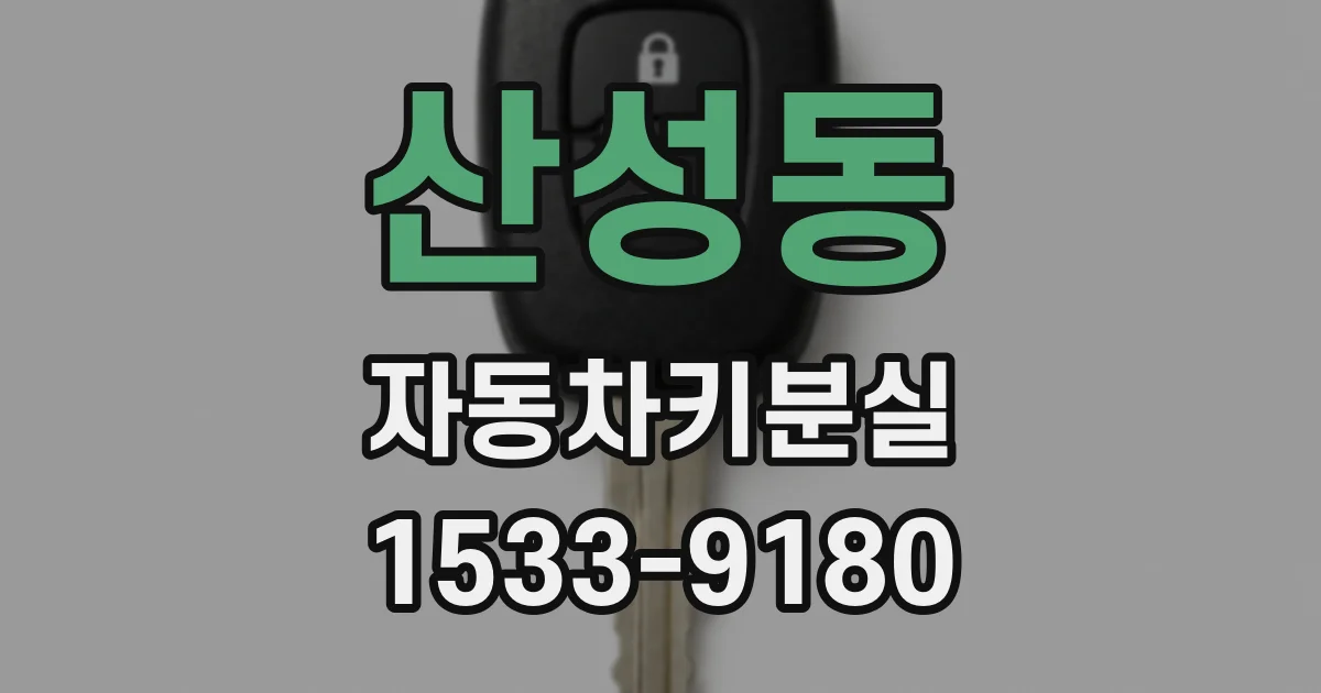 산성동 자동차키분실