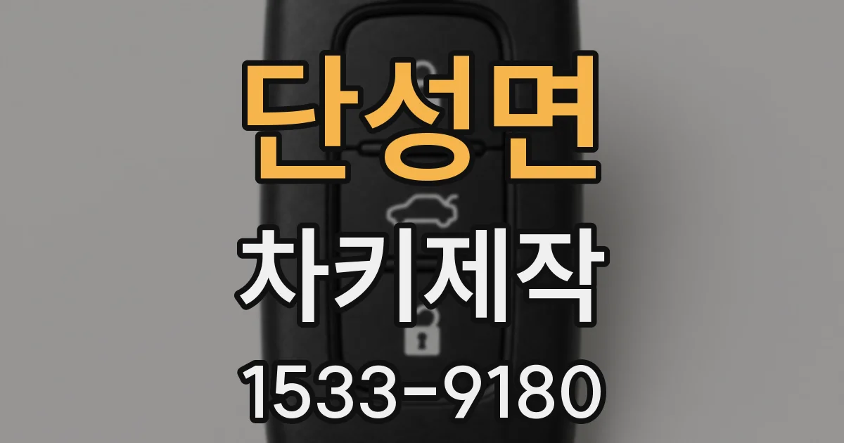 단성면 차키제작