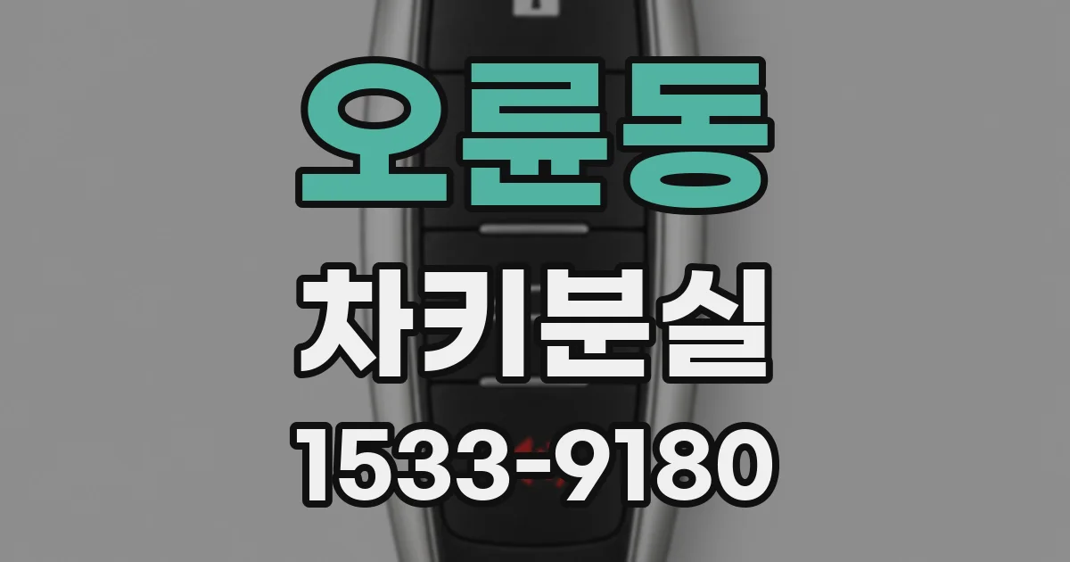 오륜동 차키분실