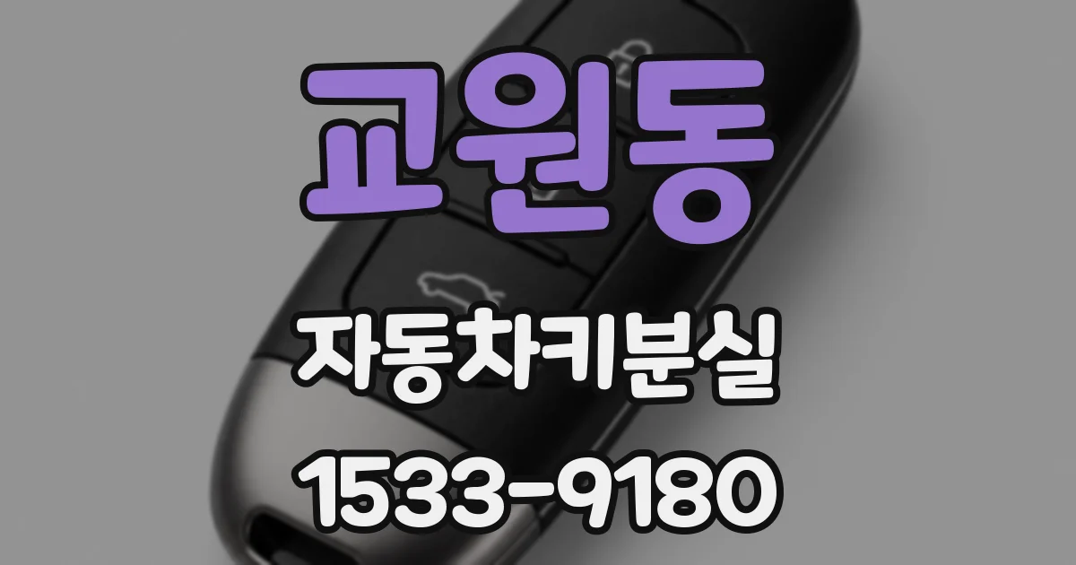 교원동 자동차키분실