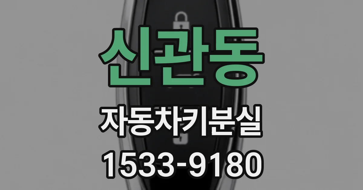 신관동 자동차키분실