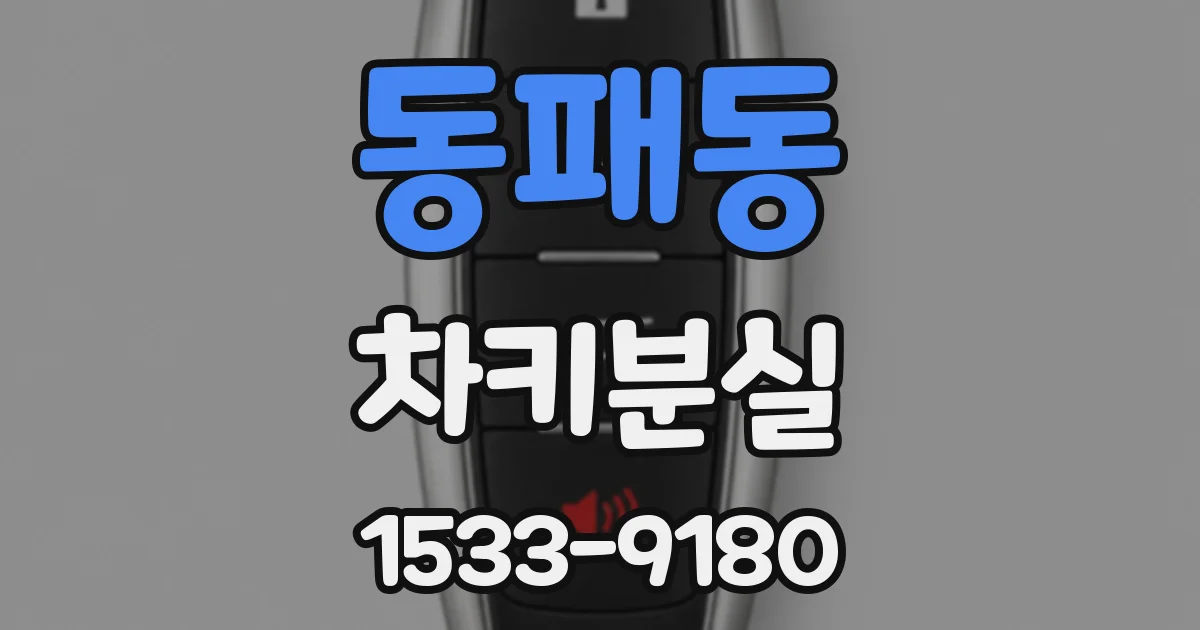 동패동 차키분실