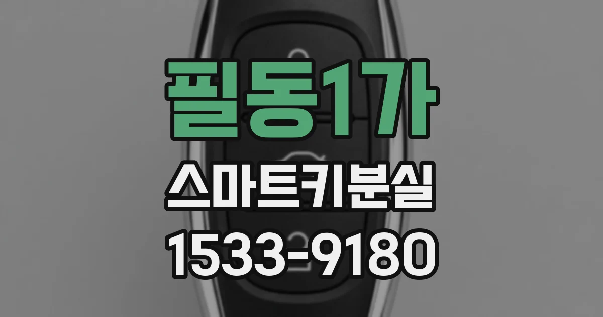 필동1가 스마트키분실