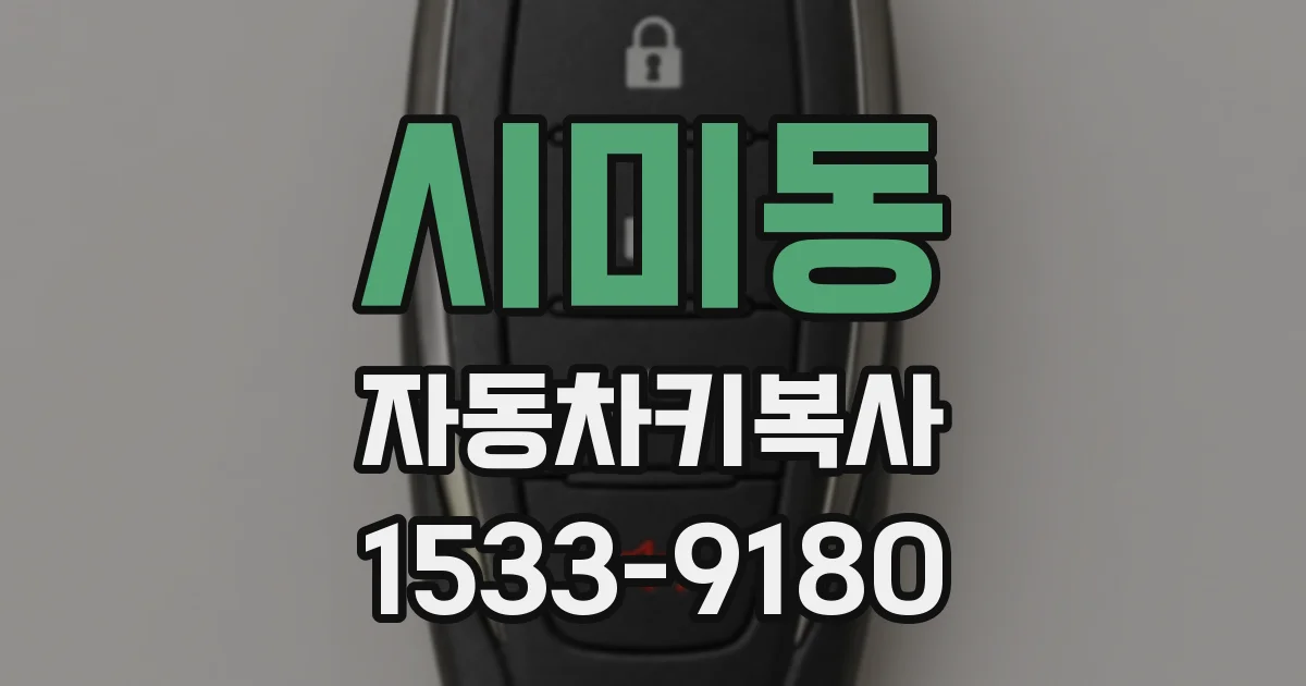 시미동 자동차키복사