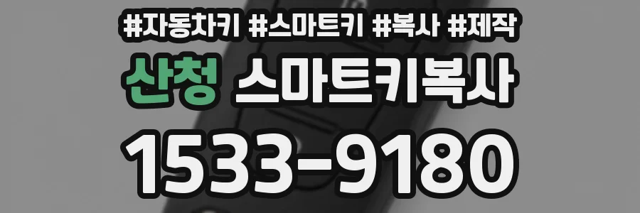 산청 스마트키복사