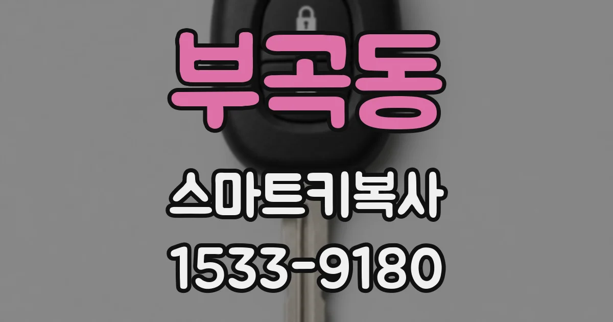 부곡동 스마트키복사