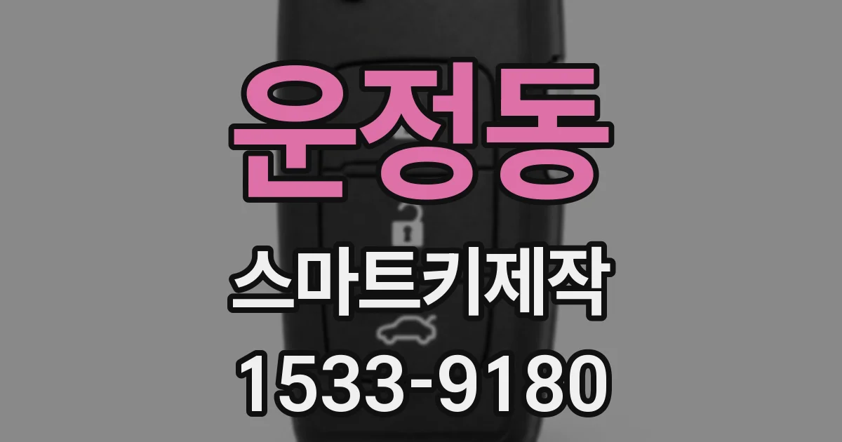 운정동 스마트키제작