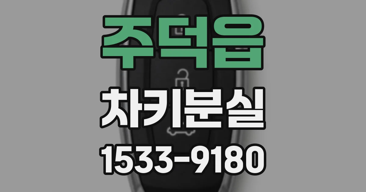 주덕읍 차키분실