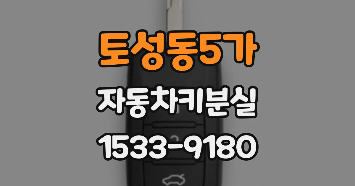 토성동5가 자동차키분실