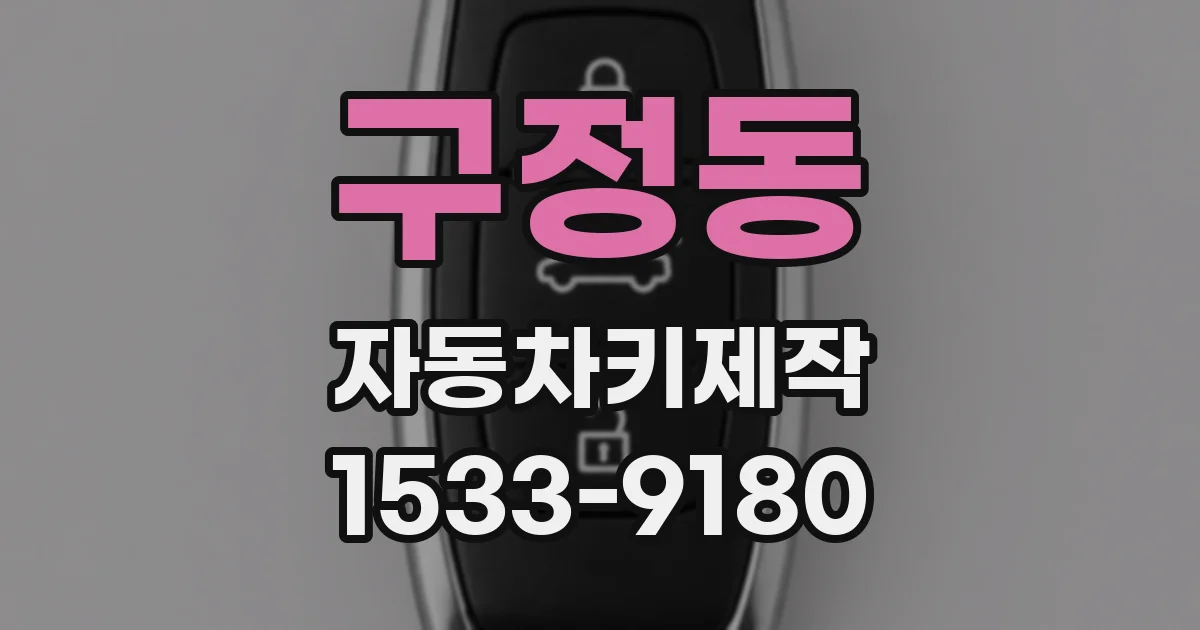 구정동 자동차키제작