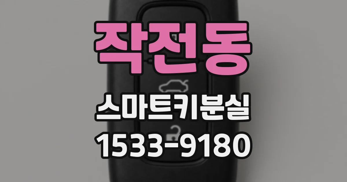 작전동 스마트키분실