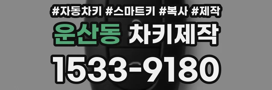 운산동 차키제작