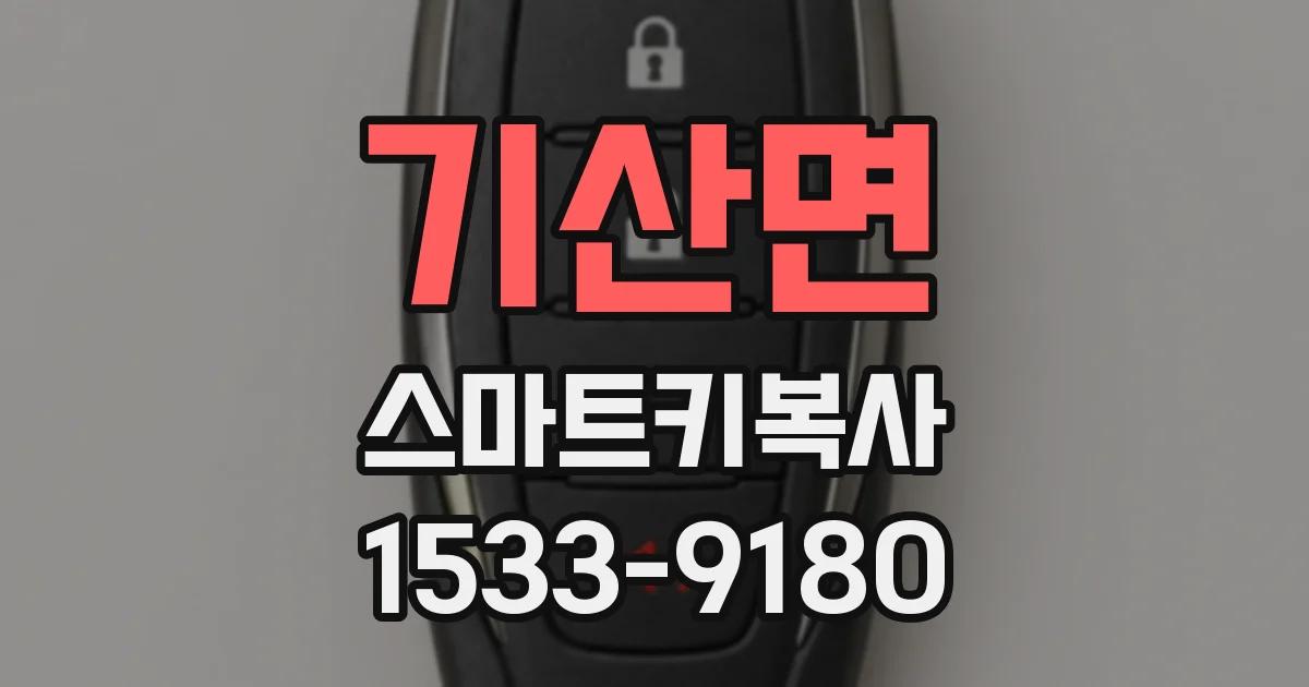 기산면 스마트키복사