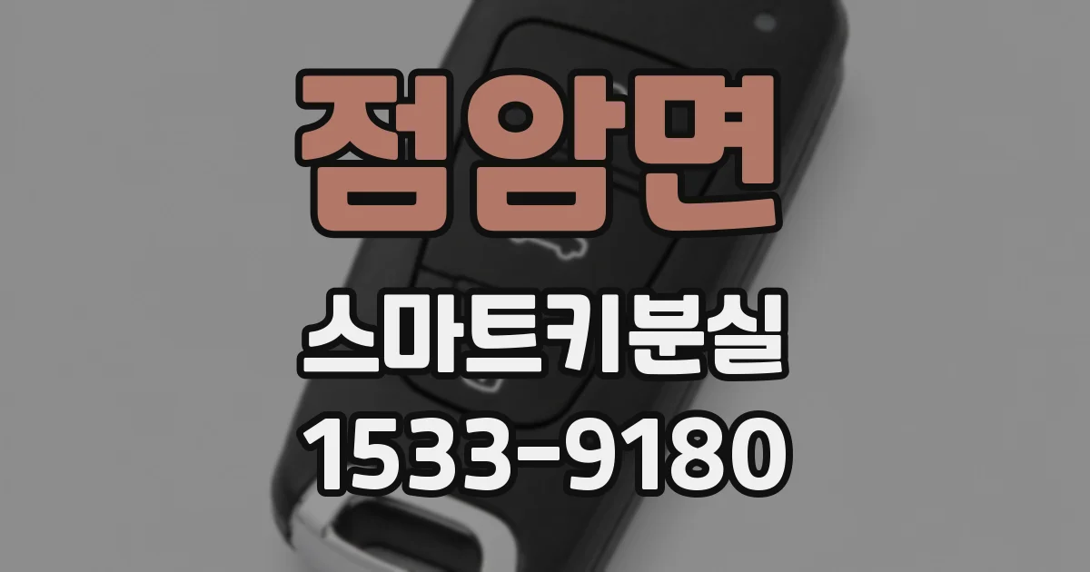 점암면 스마트키분실