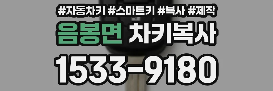 음봉면 차키복사