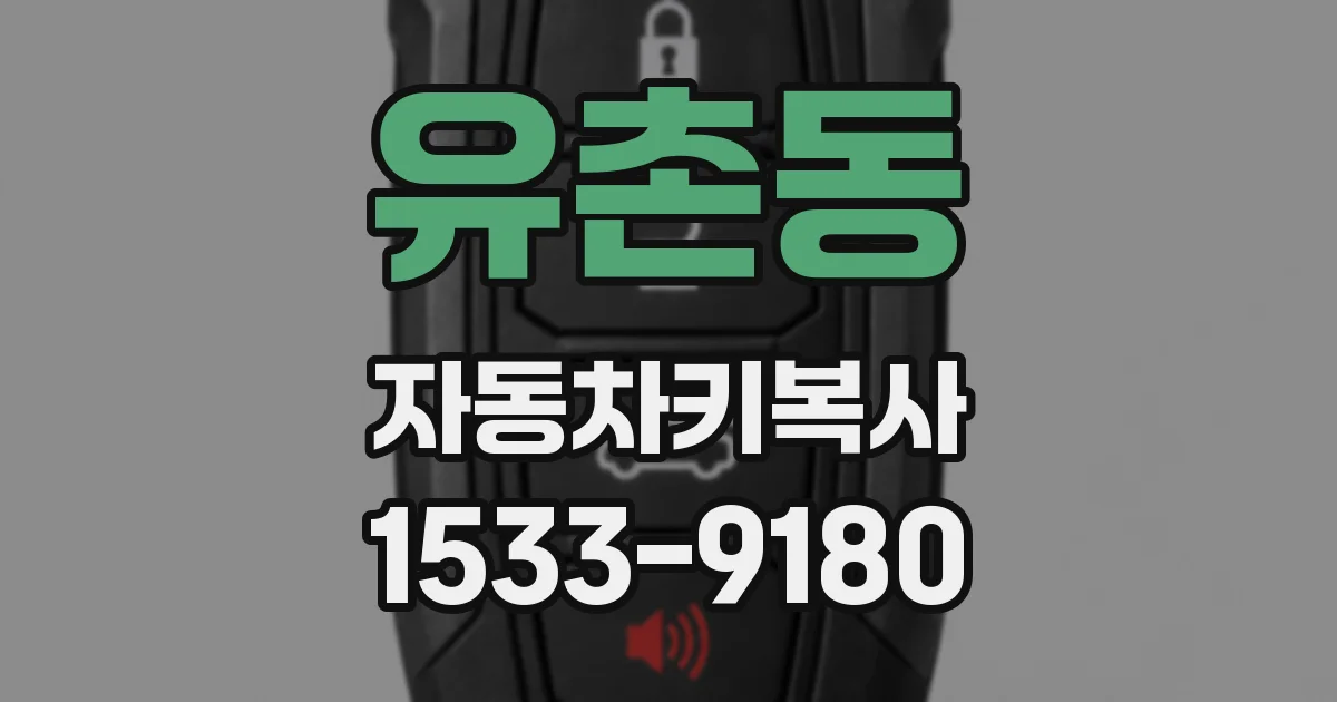 유촌동 자동차키복사