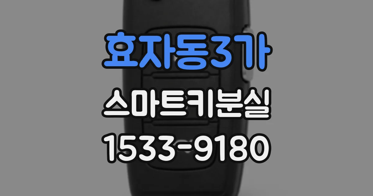 효자동3가 스마트키분실