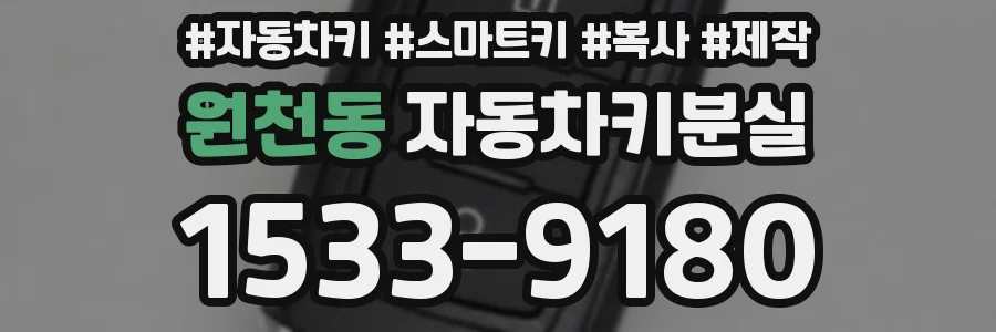 원천동 자동차키분실