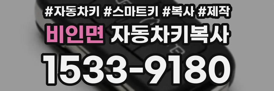 비인면 자동차키복사