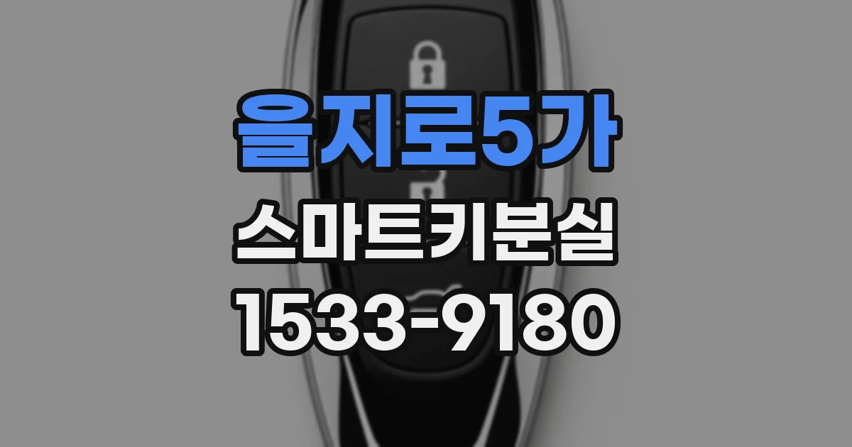 을지로5가 스마트키분실