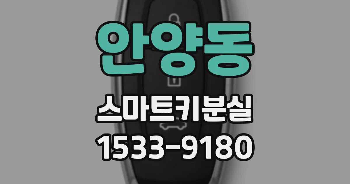 안양동 스마트키분실
