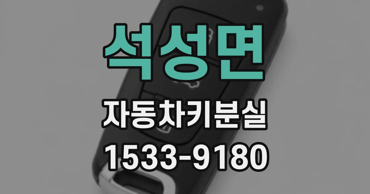 석성면 자동차키분실