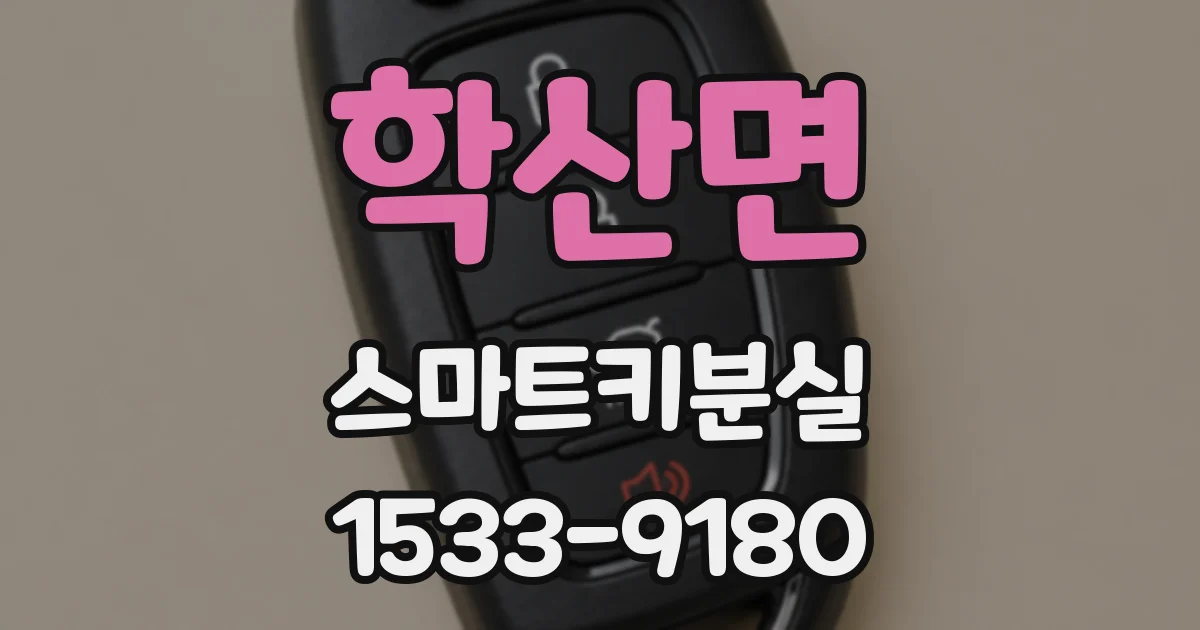 학산면 스마트키분실