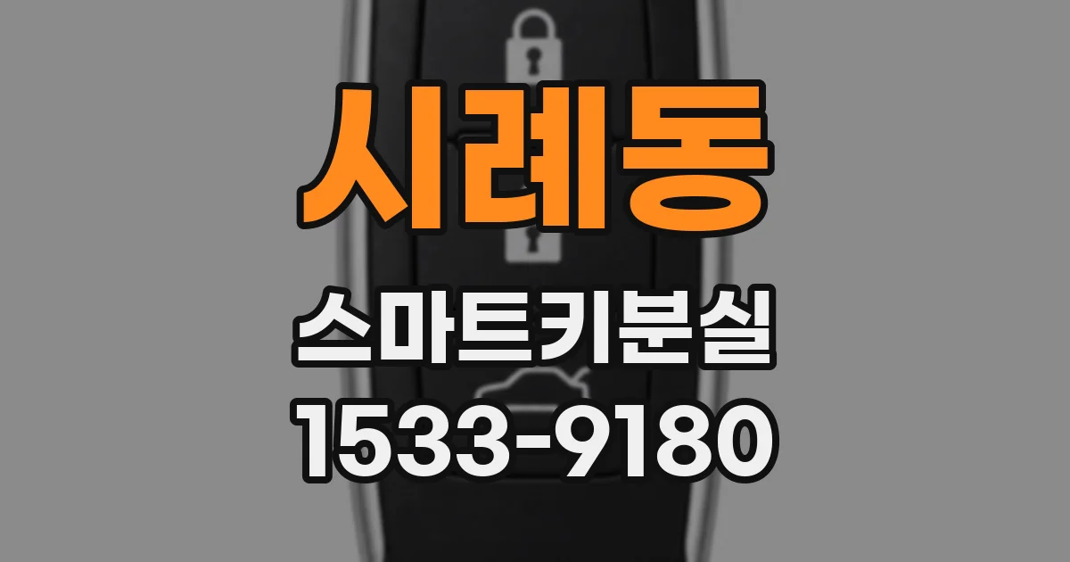 시례동 스마트키분실