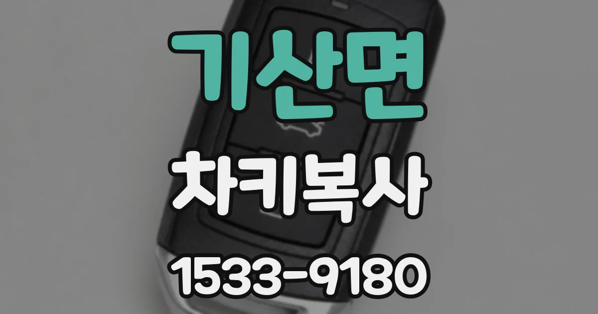 기산면 차키복사