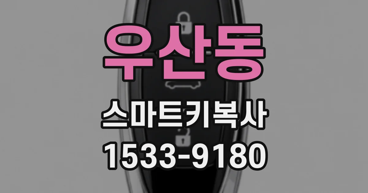 우산동 스마트키복사