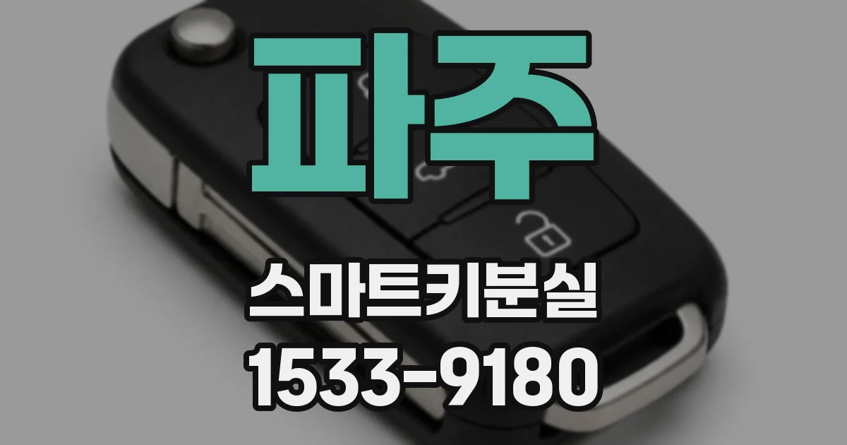 파주 스마트키분실