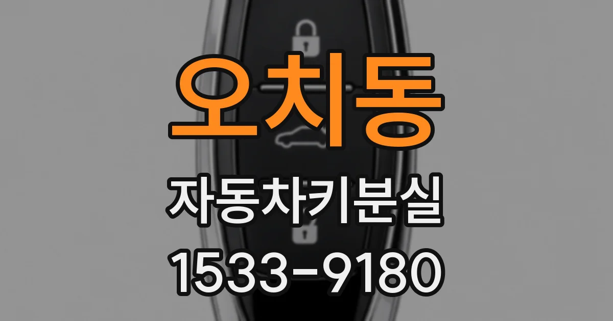오치동 자동차키분실