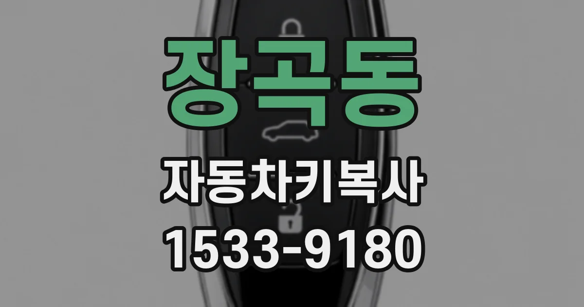 장곡동 자동차키복사