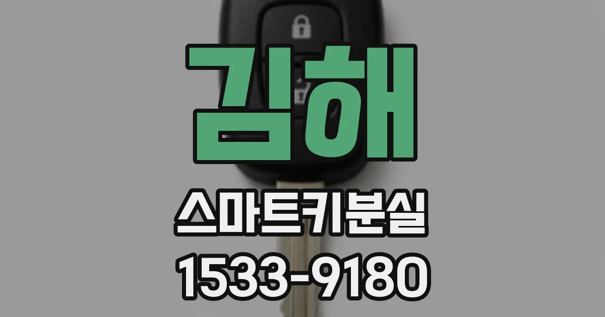 김해 스마트키분실