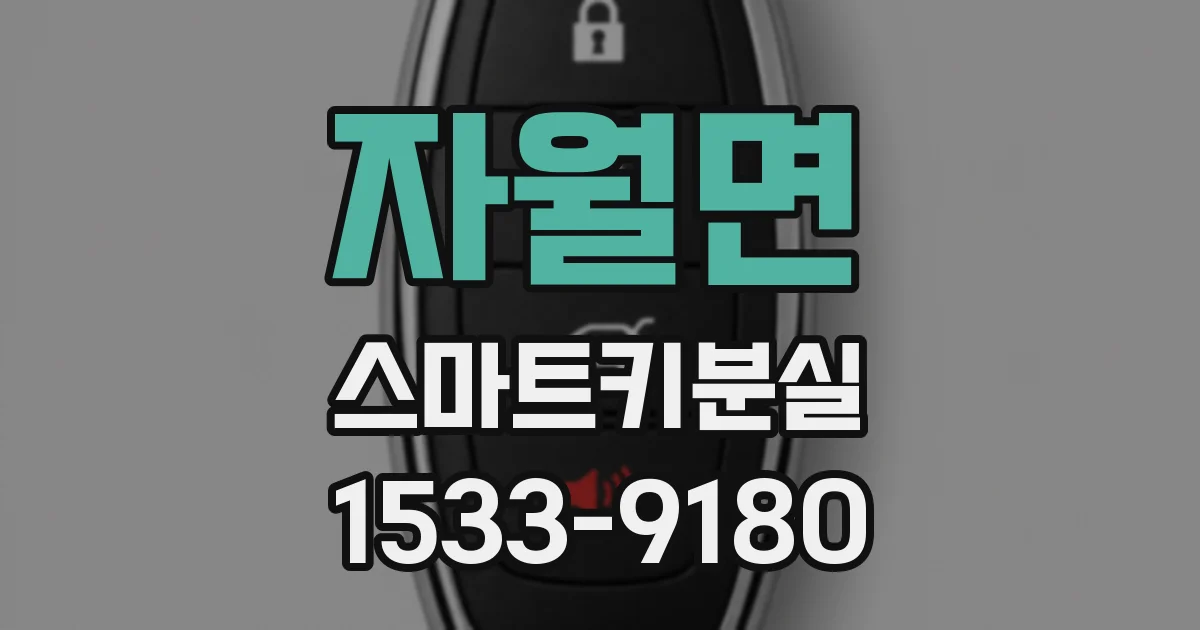 자월면 스마트키분실