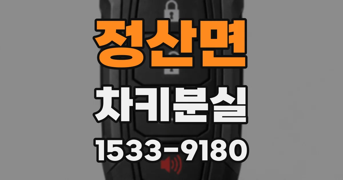 정산면 차키분실