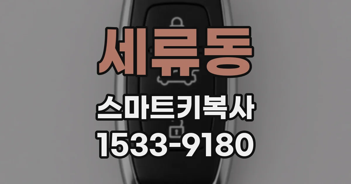 세류동 스마트키복사