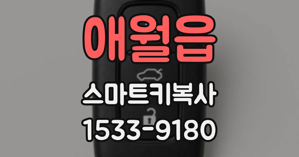 애월읍 스마트키복사