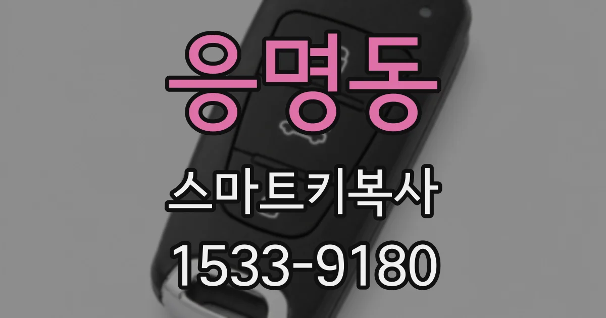 응명동 스마트키복사