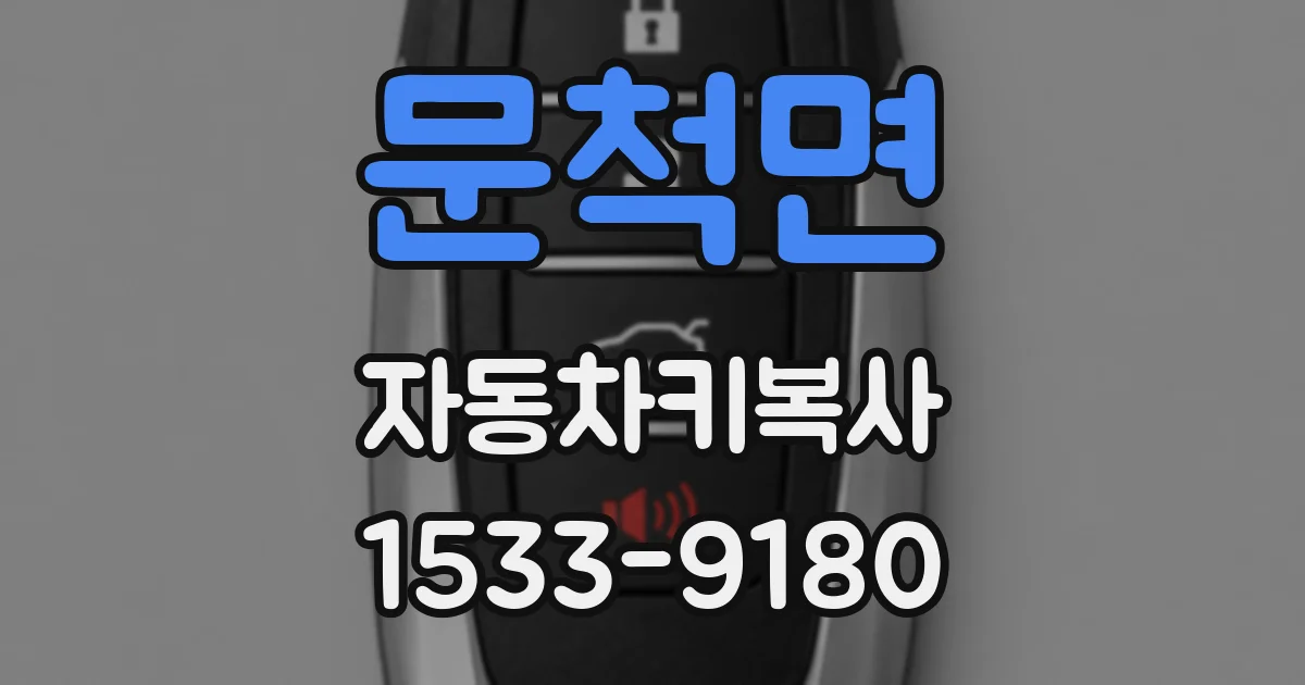 문척면 자동차키복사
