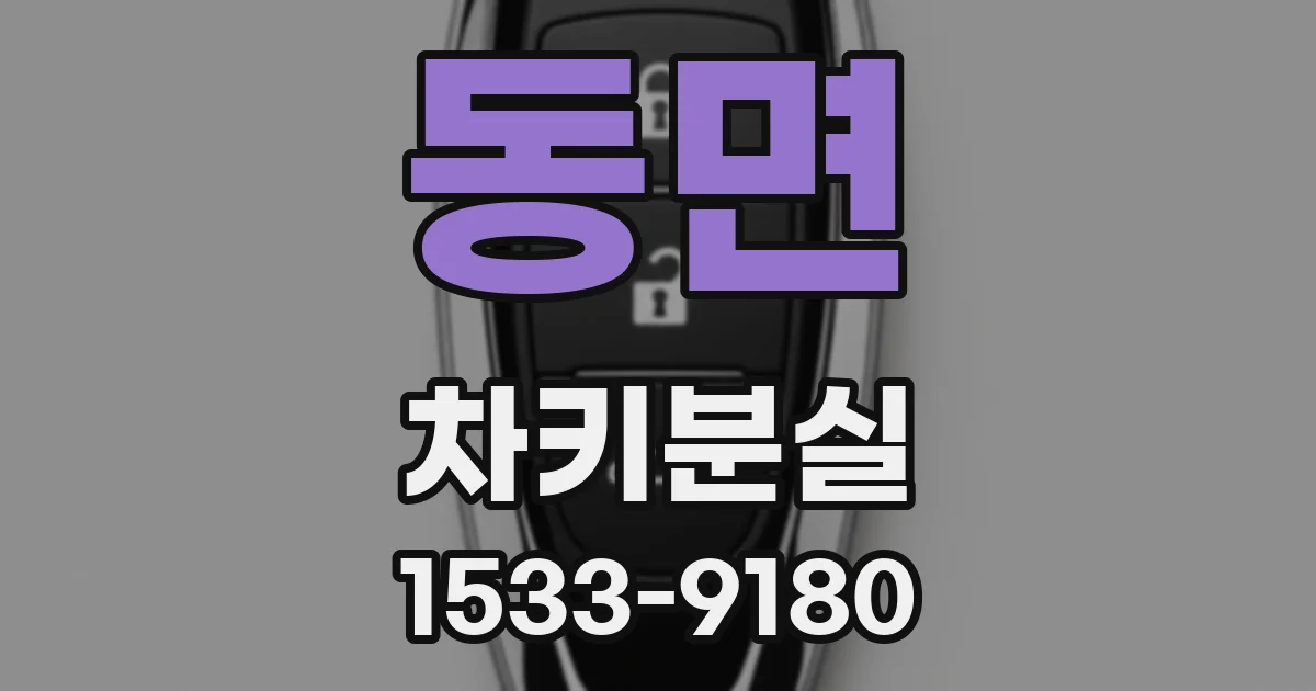 동면 차키분실